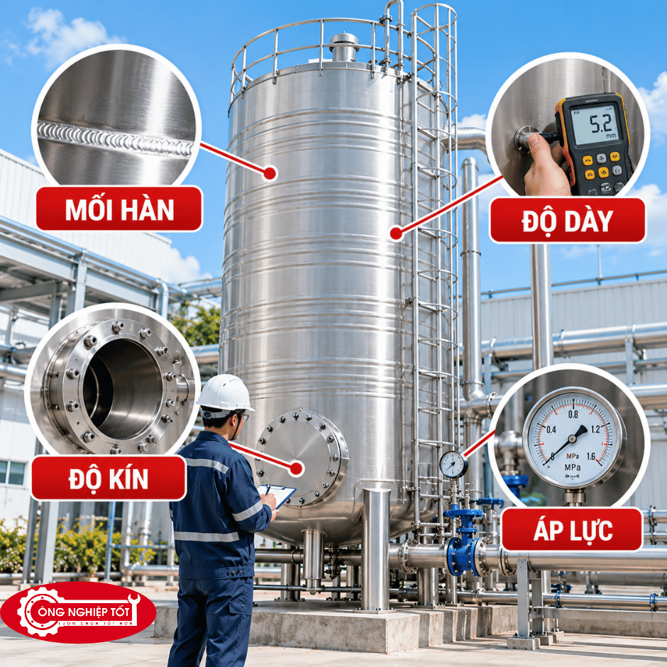 Các tiêu chí đánh giá an toàn bồn nước